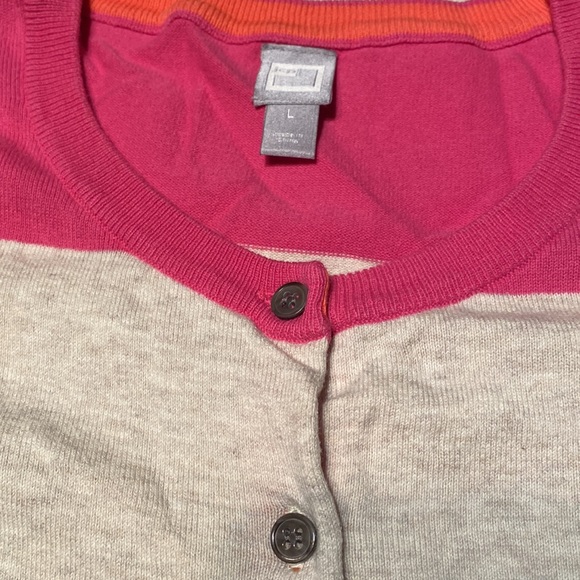 Classic JCPenny button up cardigan. Size large. - Picture 3 of 4